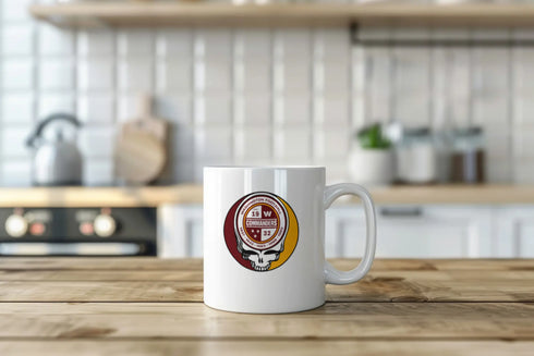 Grateful Dead - Washington Commanders Stealie 15 Ounce Coffee Mug - StealieShop
